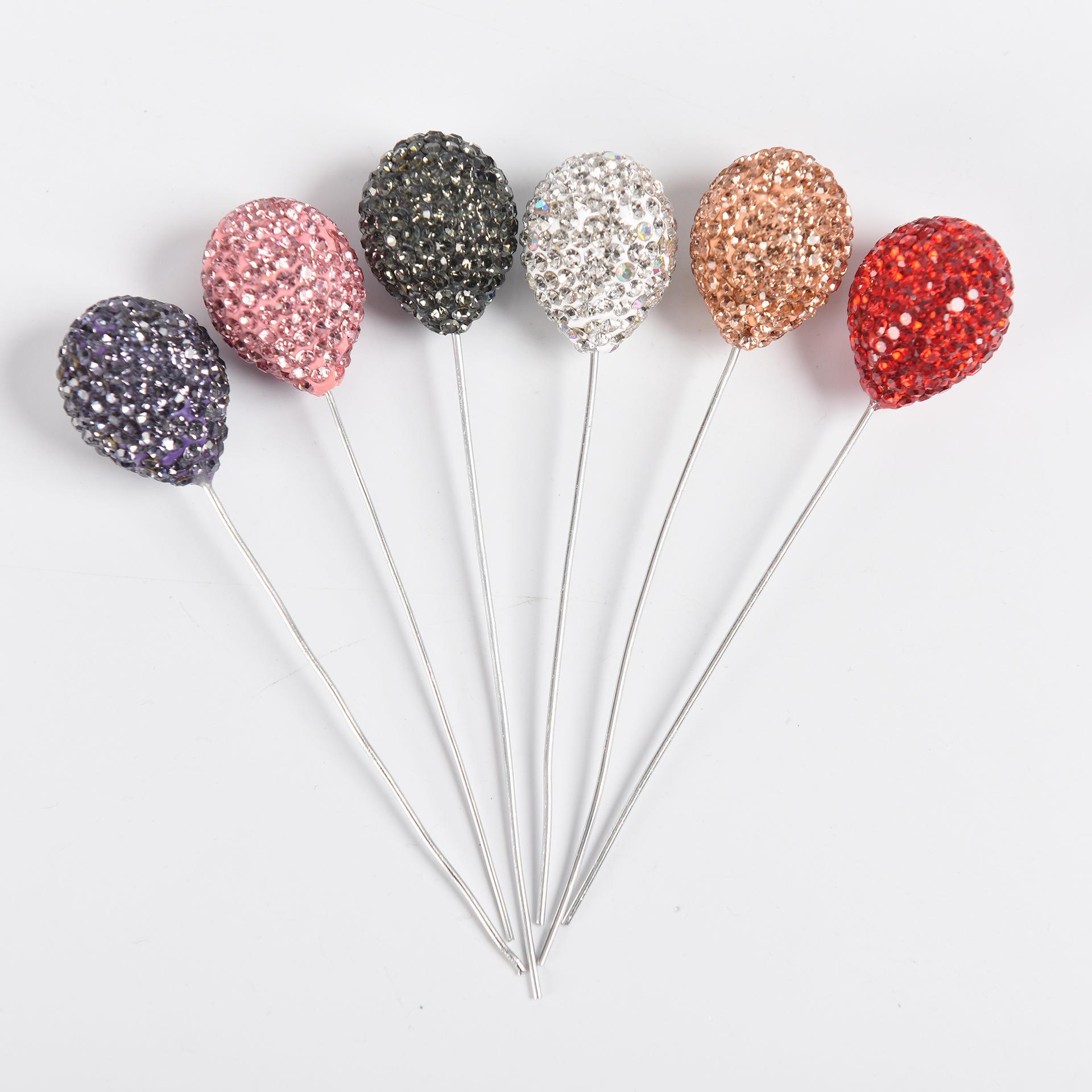 汽车镶钻告白气球摆设饰品车载饰品水钻气球摆件蝴蝶结香水瓶装饰