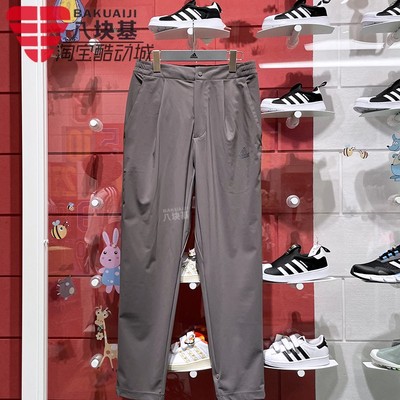 阿迪达斯修身运动九分裤休闲裤