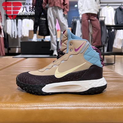 保暖复古拼色厚底高帮板鞋耐克