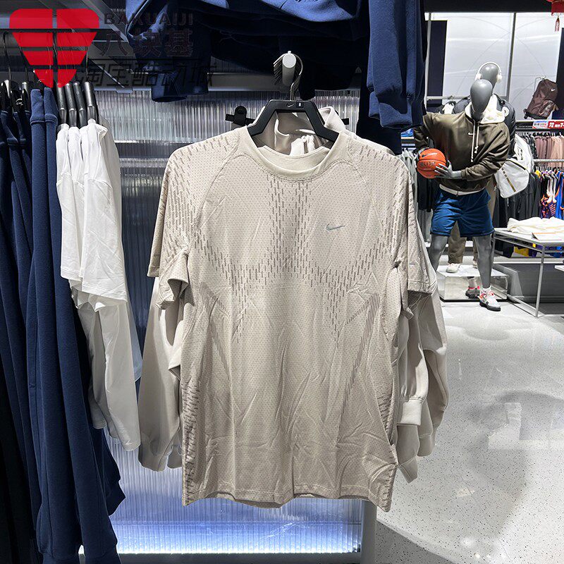 耐克男装2026夏季速干冰丝透气马拉松跑步运动短袖T恤 IF2089-236