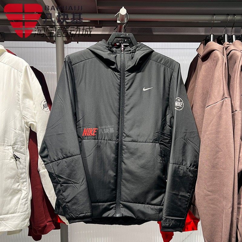 耐克男装新年款连帽运动棉服棉衣