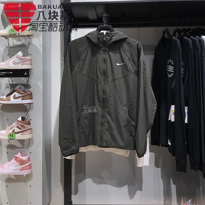 加绒保暖冲锋衣连帽夹克外套耐克