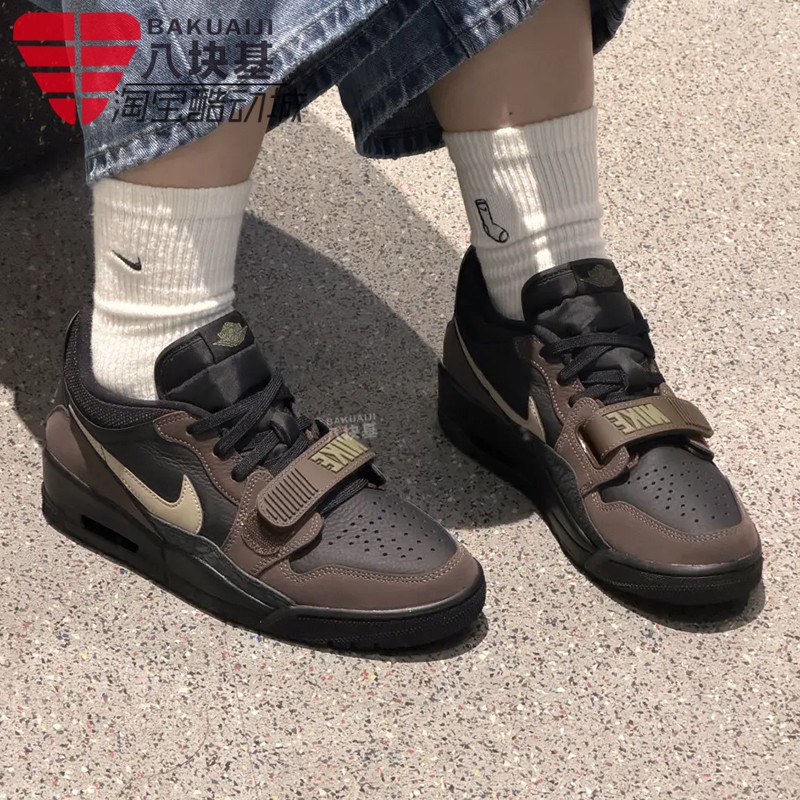 Nike耐克大童鞋2025冬季JORDAN AJ312复古棕黑气垫板鞋CD9054-003