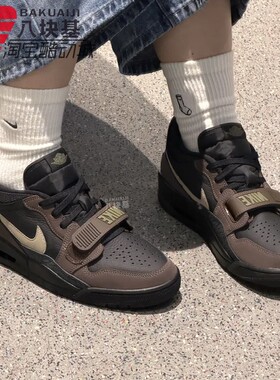 Nike耐克大童鞋2025冬季JORDAN AJ312复古棕黑气垫板鞋CD9054-003
