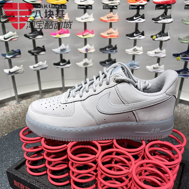 Nike耐克男鞋2025冬季款AF1空军一号灰色复古低帮板鞋 CJ9179-002