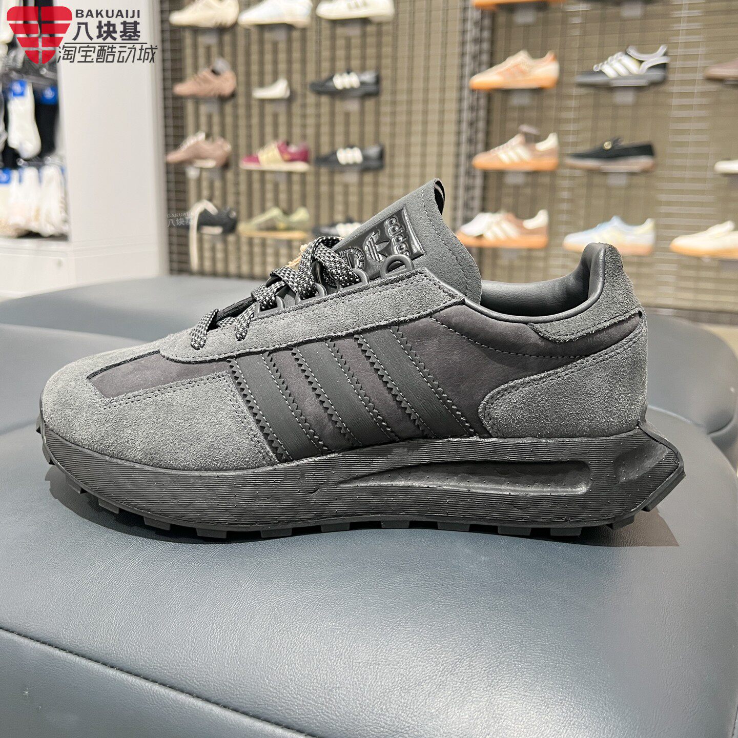 阿迪达斯三叶草男鞋2026冬复古风BOOST底翻毛皮休闲运动鞋 IF3927
