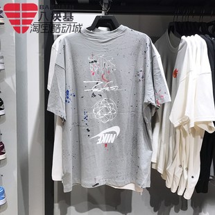 2024秋季 泼墨印花宽松休闲复古短袖 NIKE耐克女装 款 042 T恤 FZ0284