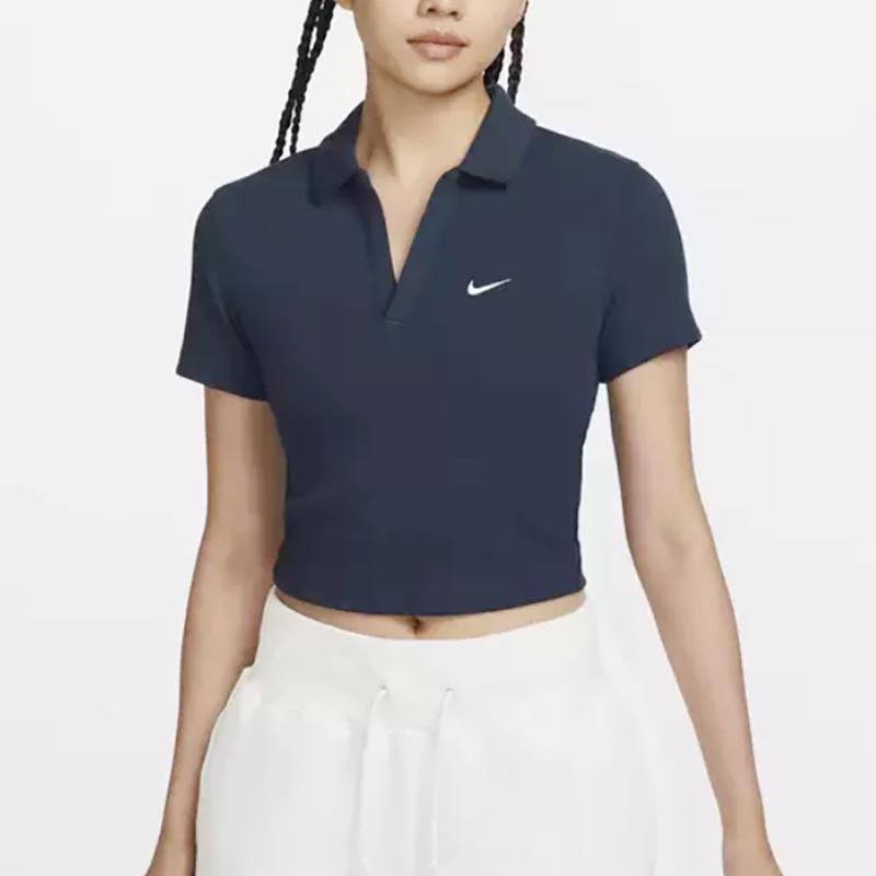 刺绣小勾Polo衫休闲短袖T恤耐克