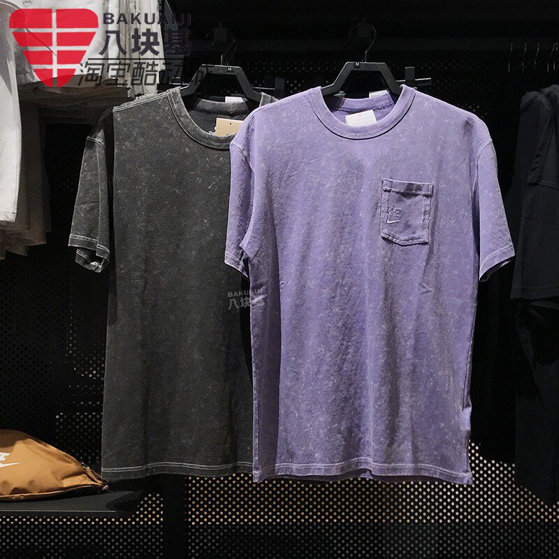 耐克男装复古小口袋宽松短袖T恤