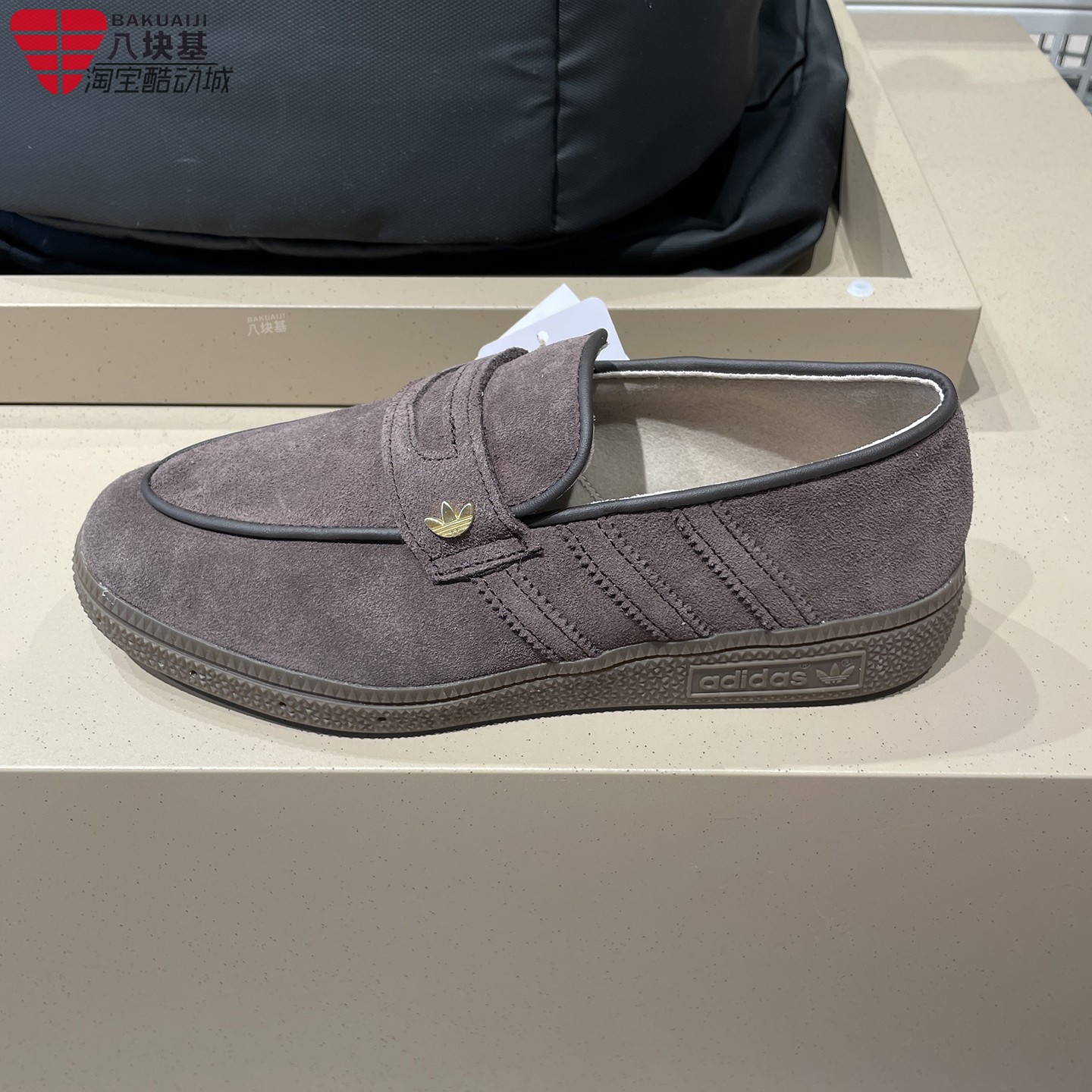 三叶草女鞋乐福鞋一脚蹬休闲鞋