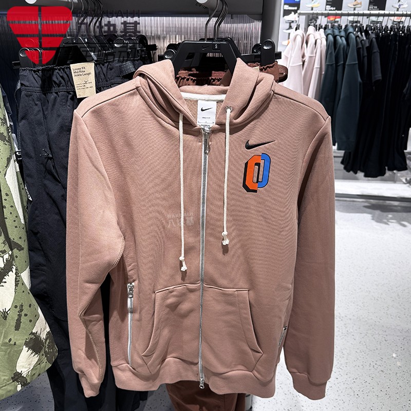 耐克男装宽松篮球连帽外套夹克