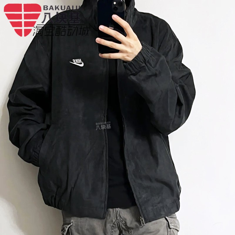 灯芯绒保暖休闲立领外套夹克耐克