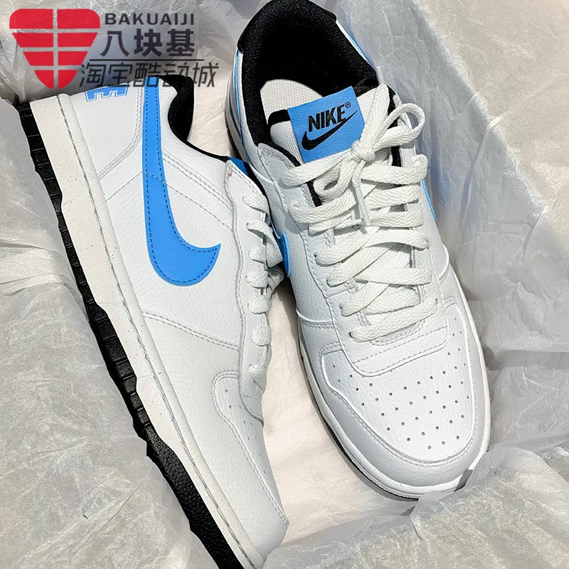 Nike耐克男鞋2026夏季款BIG NIKE LOW蓝白撞色复古板鞋355152-107