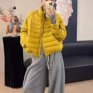 韩版泡芙排骨短款石墨烯云绒棉服女士2025冬季新款小个子保暖棉衣