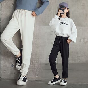 2026春秋款 休闲长裤 儿童冰丝舒适薄款 子中大童运动裤 裤 女童束脚裤