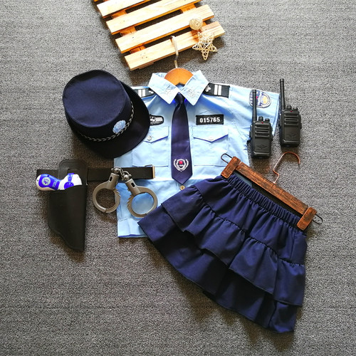 女童六一小警察玩具装备