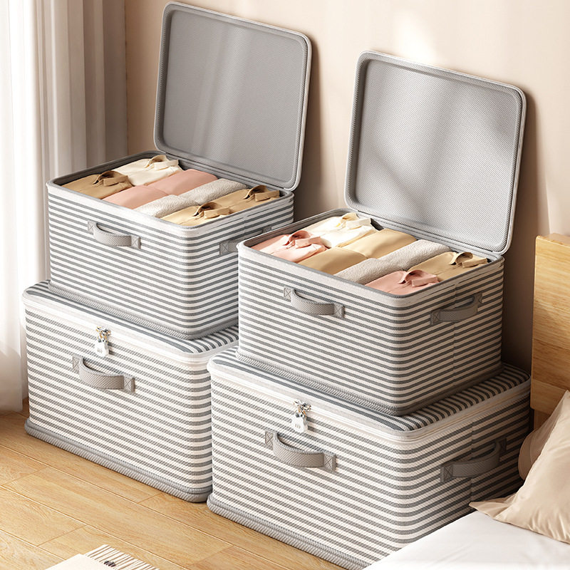 新款带锁收纳箱家用衣柜分层神器学生宿舍整理盒装衣物被子储物筐,收纳整理,吸尘器收纳架/盒/袋,淘宝优惠券,粉丝福利购,淘宝优惠卷
