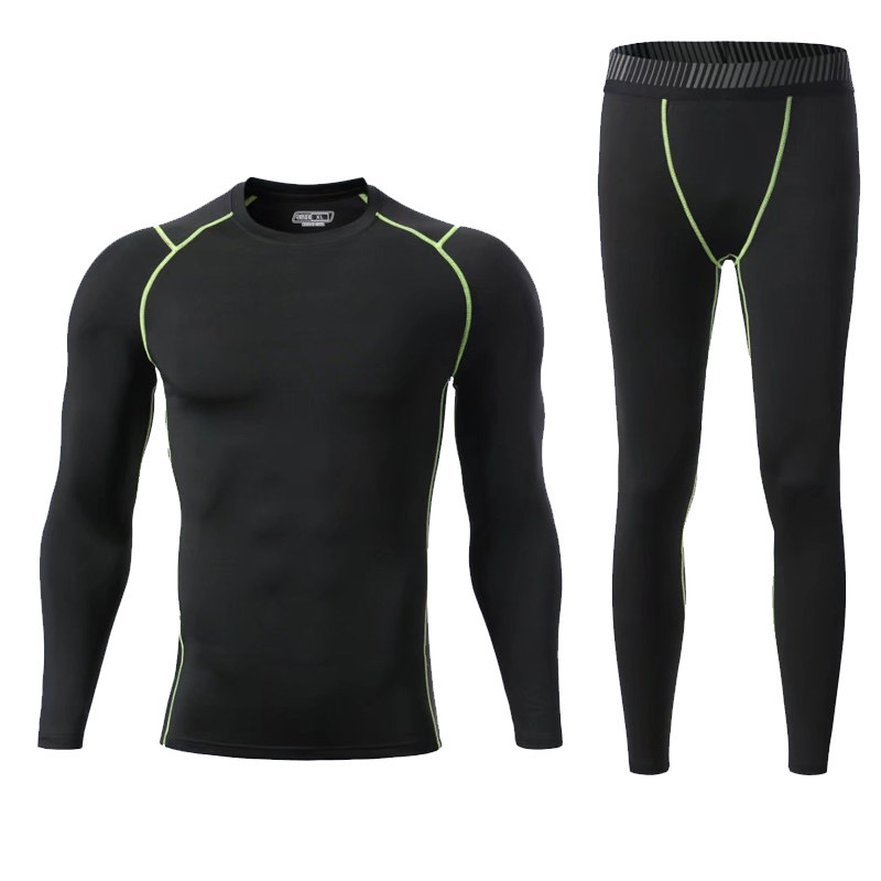 남성용 열 셔츠 바지 긴 속옷 세트 따뜻한 바닥 COM