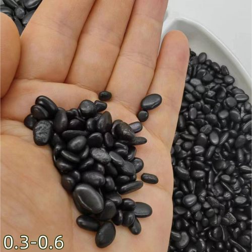 精品黑色高光园林室内石米天然