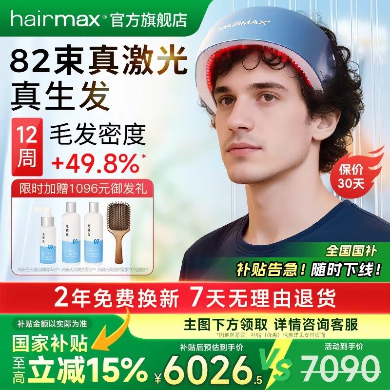 Hairmax82光束低能量红光生发仪生发带健发梳增发仪器生发帽头盔图片