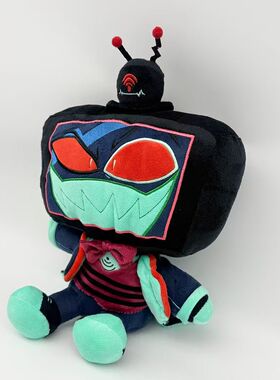 地狱客栈跨境新品hazbin hotel plush地狱客栈极恶老大沃克斯鲨鱼