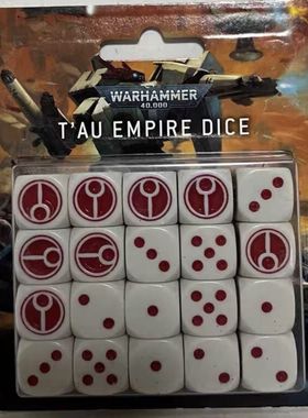 战锤40K战锤40K桌游骰子钛帝国tau绝版 已拆配铁盒