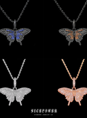 NICEPOWER 伊莎贝尔小蝴蝶 欧美嘻哈辣妹吊坠