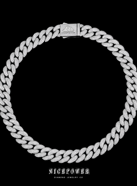 NICEPOWER 15mm高密度泡泡古巴项链 HIPHOP项链说唱歌手装备