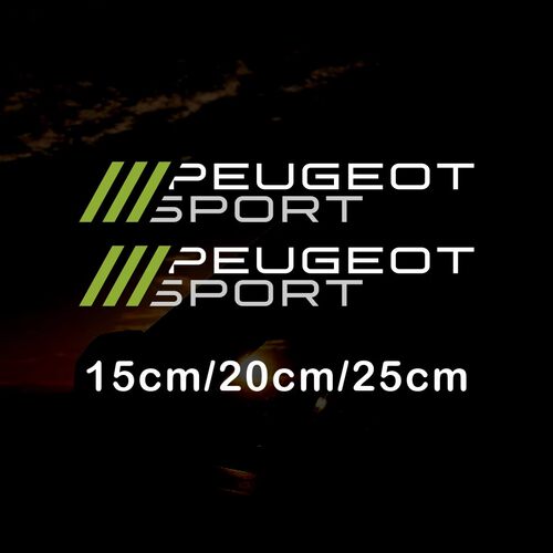 Peugeot sport 标志运动汽车门后档副驾驶雕刻装饰贴改装个性