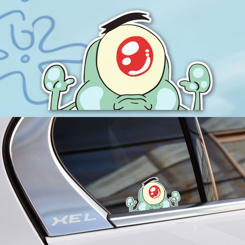 车贴车门两侧图案痞老板表情