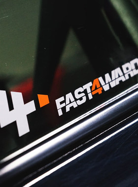 适用于FAST4WARD直线赛个性贴纸
