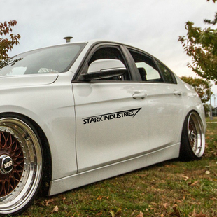 钢铁侠灯眉贴汽车大灯贴纸  复仇者联盟3个性英文字母贴刮痕贴纸