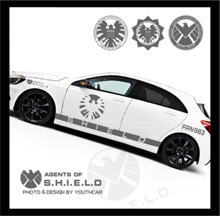 适用于装饰车贴神盾局特工复仇者联盟3 汽车贴纸个性车身贴包邮