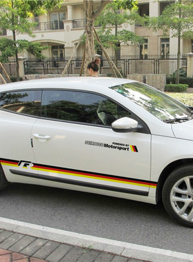 适用于大众尚酷高尔夫7帕萨特POLOGTI速腾CC个性改装拉花汽车贴纸