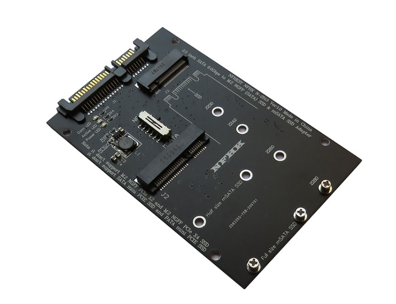 M.2 / mSATA SSD转2.5“ SATA3 to M.2 NGFF mSATA SSD转接卡 电脑硬件/显示器/电脑周边 连接线/航插线/连接器/转换器 原图主图