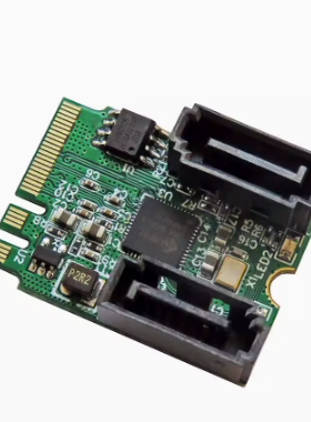 JMB582 M.2 WIFI接口转2口SATA转接卡adapter