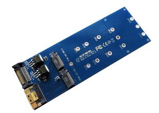 SFF-8654 8i转2个NVMe M.2 NGFF SSD转接卡adapter