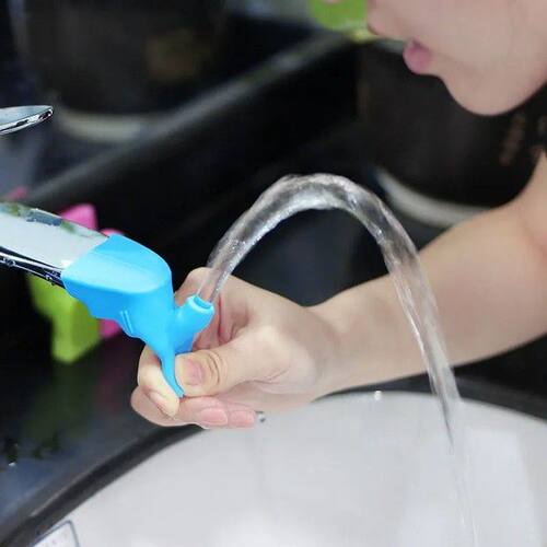 硅胶水龙头延长器接头导水槽防溅神器引水器加长延伸器洗手器