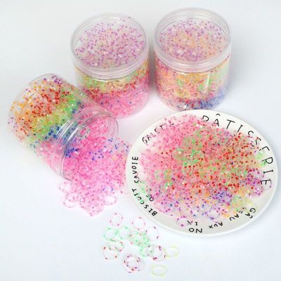 25款加厚小皮筋透明彩点橡皮筋女童一次性发圈小胶圈不伤发不易断