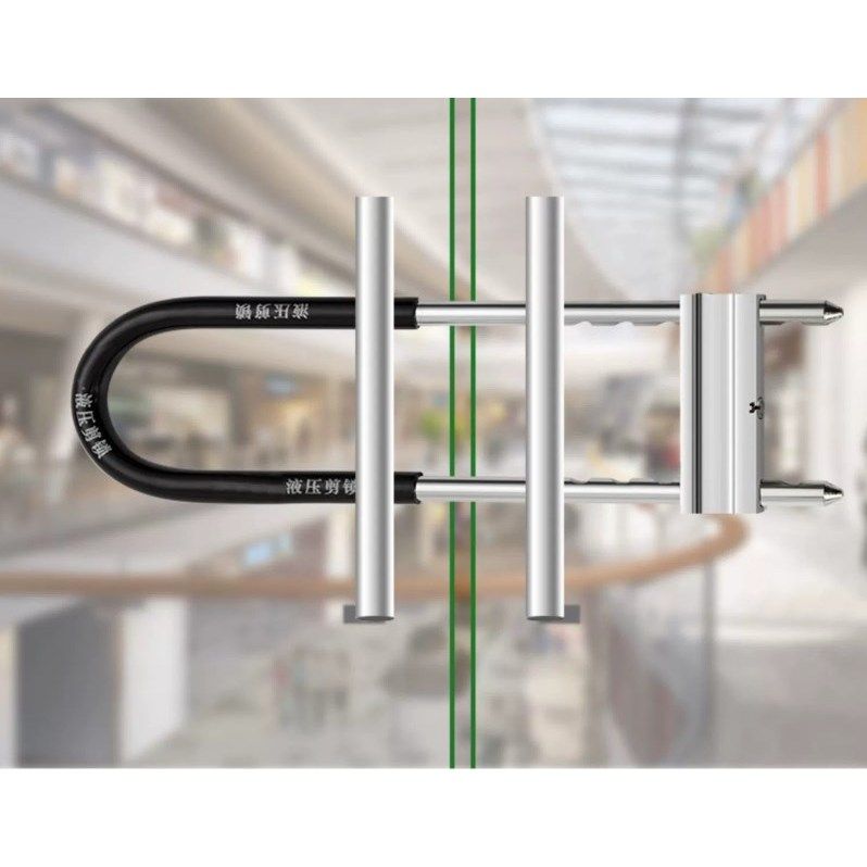 玻璃门锁u型锁锁具大全u形锁插锁玻璃锁推拉门长锁商铺u锁型室外