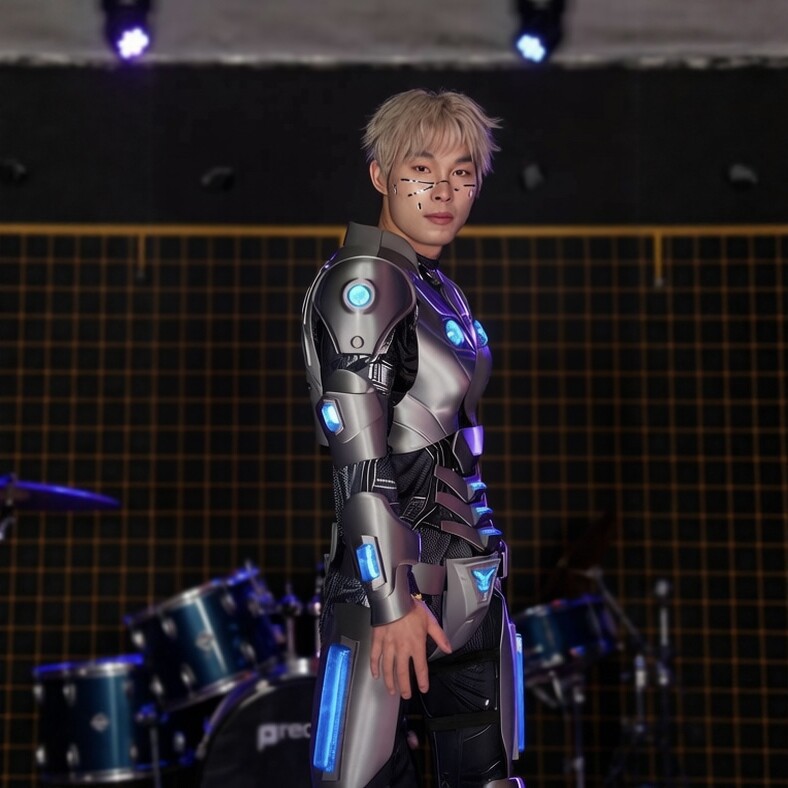 未来战士铠甲 3D打印发光cos服 科幻机甲舞台漫展道具现货