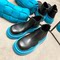 NEW PEACOCK BLUE CHELSEA BOOTS MONA PLUS SIZE MARTIN BOOTS WOMENS FLATFORM SOLE MEDIUM CHIMNEY SKINNY BOOTS