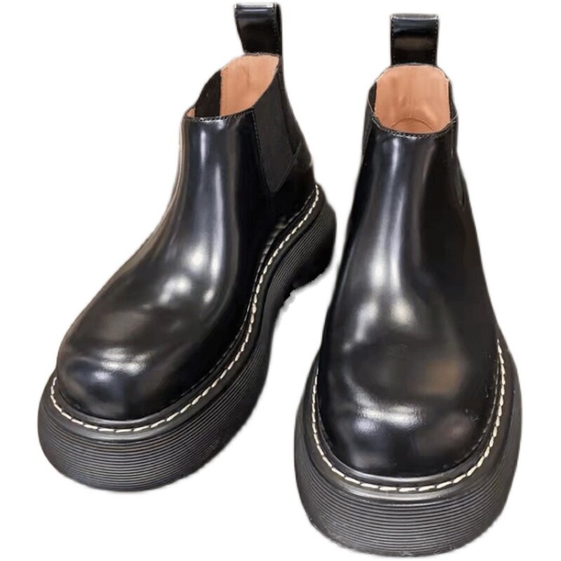 THE NEW BIG-TOE MENS PLATFORM PLATFORM BOOTS PLUS SIZE CHELSEA BOOTS MONA ARE THE SAME AS THE BRITISH STYLE MARTIN BOOTS
