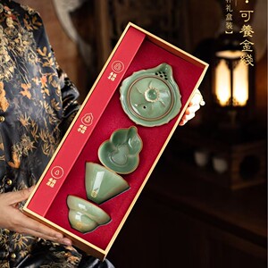 里晓白福禄葫芦套组茶杯茶壶