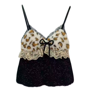 彭裳裳【青烟墨玉】冬装上新潮流女士保暖睡衣百搭舒适居家服吊带