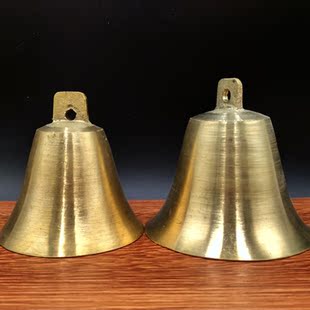 黄铜纯铜开口喇叭铃铛铜铃家居风铃清脆铃音包邮