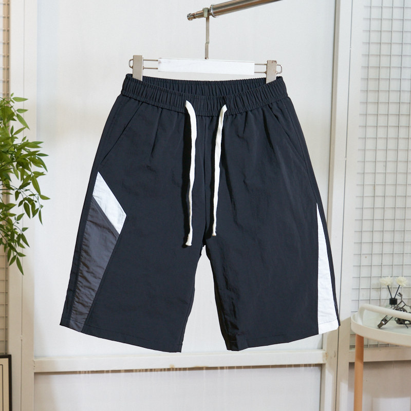 夏季潮牌休闲拼接百搭宽松短裤男士薄款速干五分裤运动沙滩裤裤子,男装,短裤,淘宝优惠券,粉丝福利购,淘宝优惠卷
