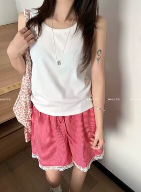 KiKi2026夏季新款韩版宽松显瘦百搭休闲无袖背心T恤女上衣潮