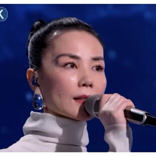 春晚王菲同款水滴透明耳环女2026新款潮高级感亚克力耳坠气质耳夹