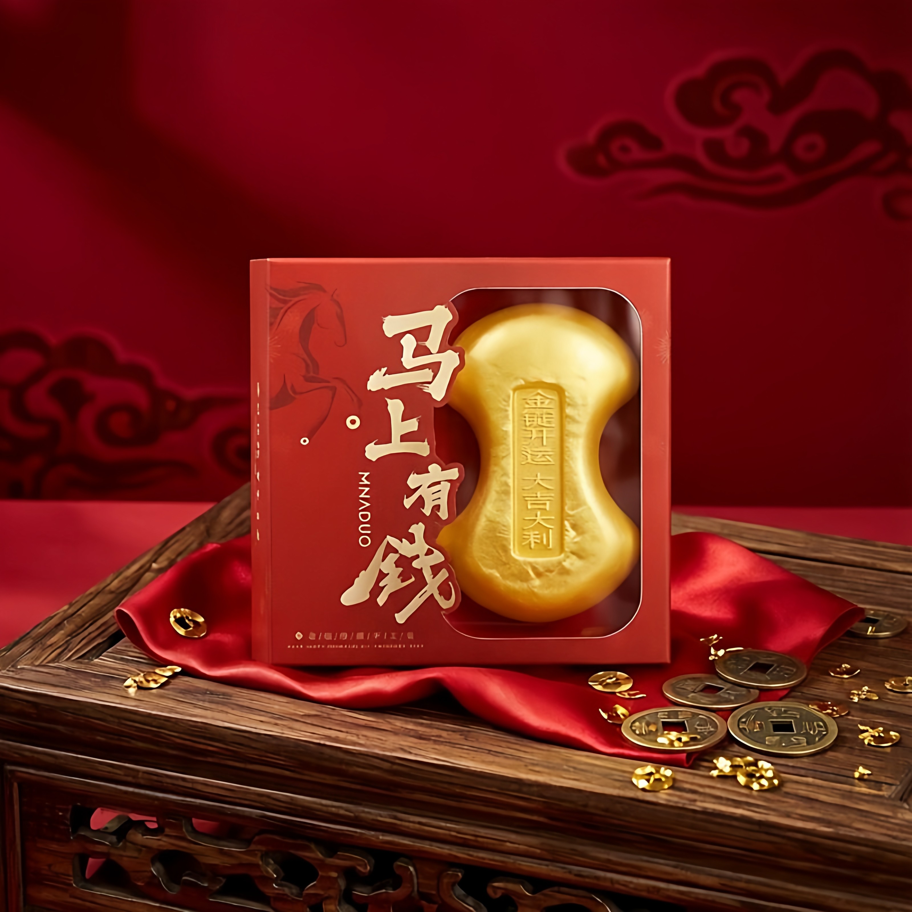 2026新品金锭开运精油肥皂伴手礼新年礼盒手工皂春节年会员工福利,节庆用品/礼品,创意礼盒/礼品套组,淘宝优惠券,粉丝福利购,淘宝优惠卷